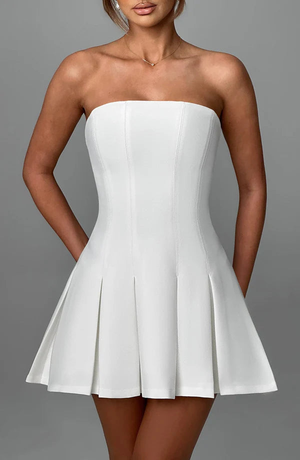 MONACO MINI DRESS – IVORY