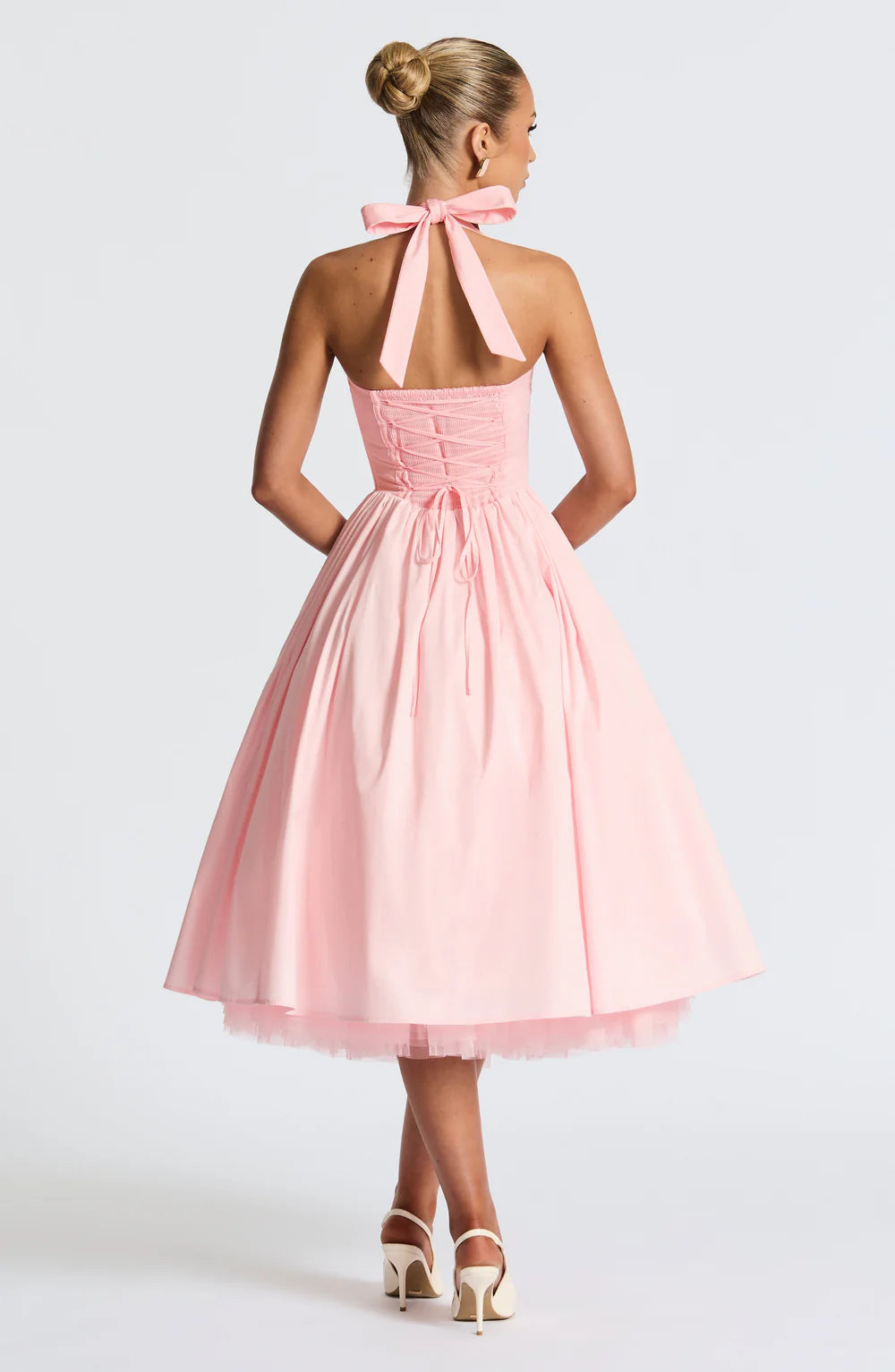 EVANA MIDI DRESS – BLUSH