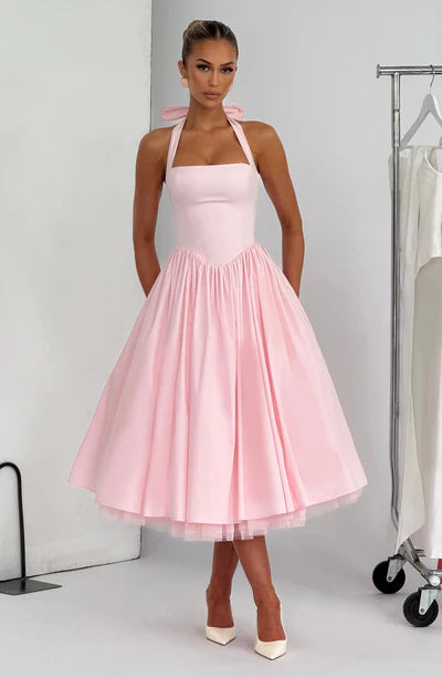 EVANA MIDI DRESS – BLUSH