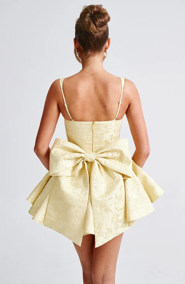 AMELIE MINI DRESS – LEMON
