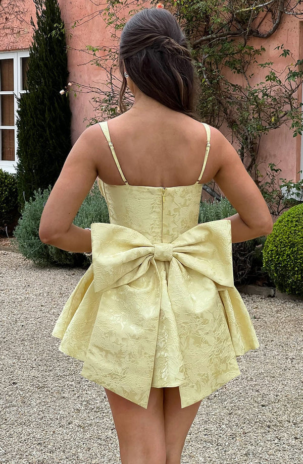 AMELIE MINI DRESS – LEMON