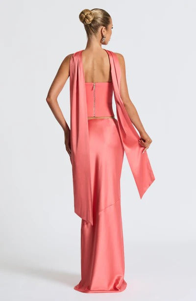 SAMANTHA SCARF - CORAL PINK