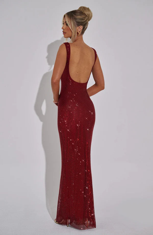 ATHENA MAXI DRESS - RED