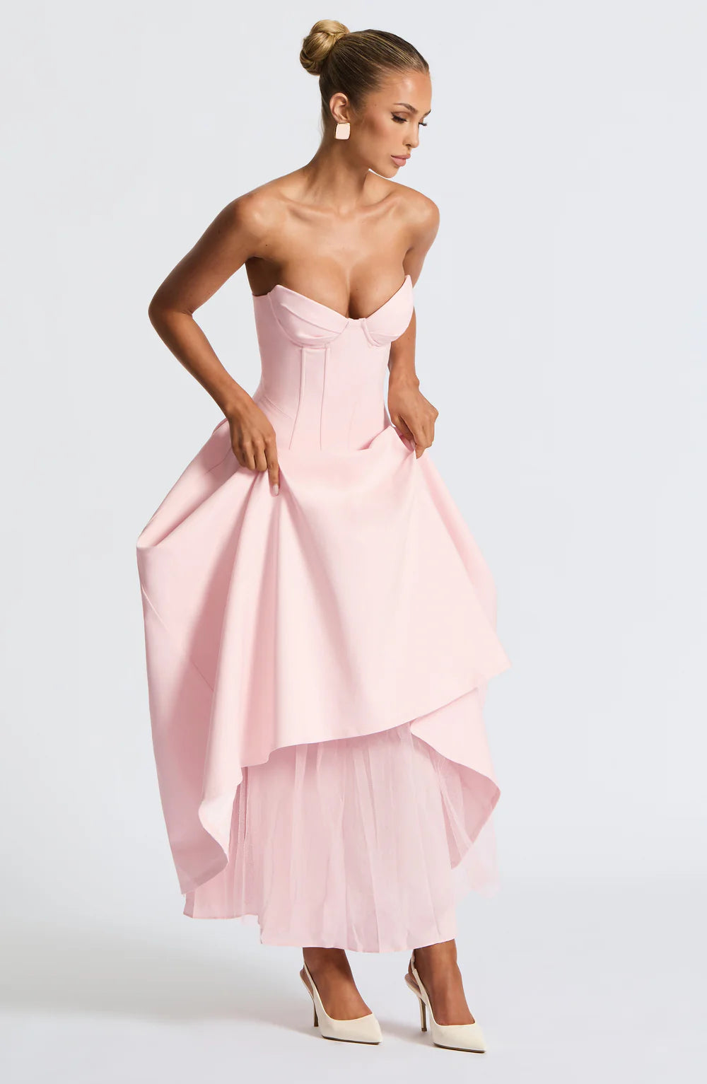 CAMILLE MIDI DRESS – BLUSH