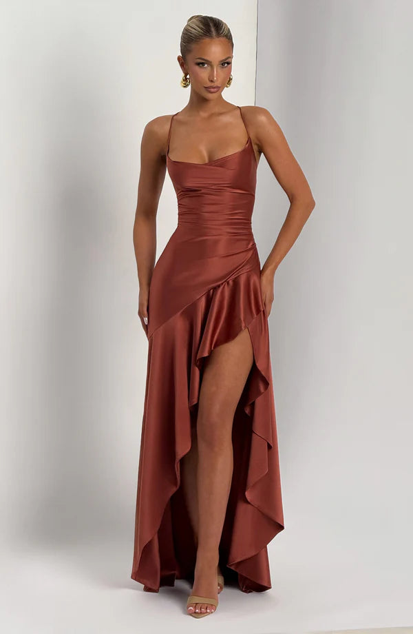 ISLA MAXI DRESS – RUST