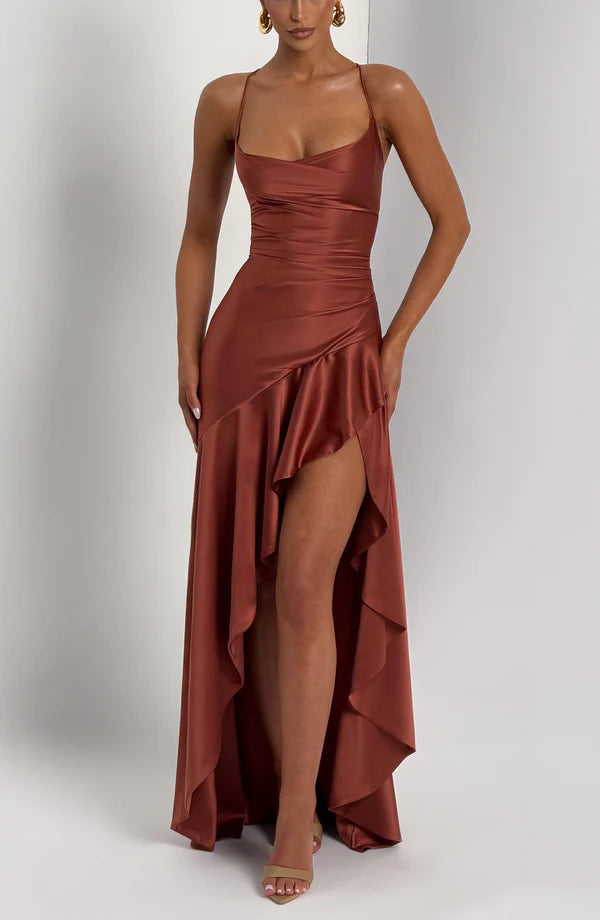ISLA MAXI DRESS – RUST