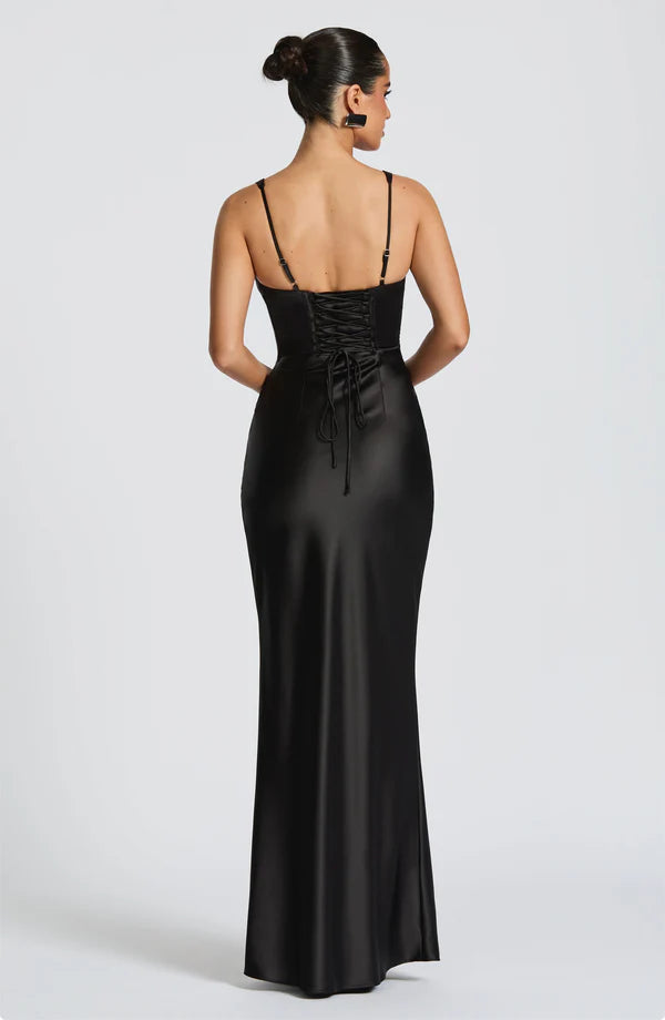 ALINA MAXI DRESS – BLACK