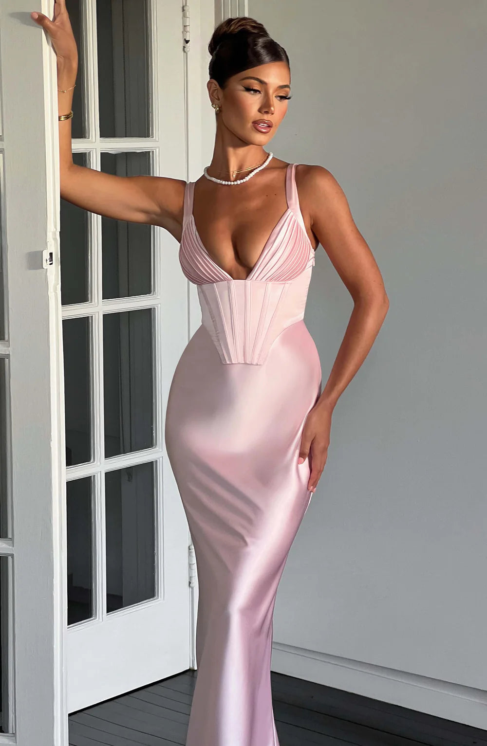 ALINA MAXI DRESS – BLUSH