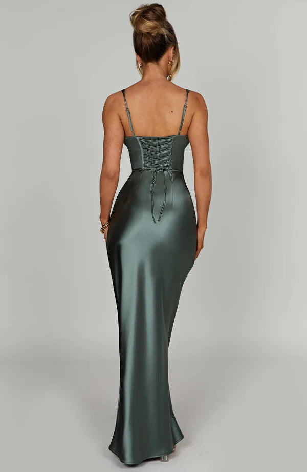 ALINA MAXI DRESS – SAGE