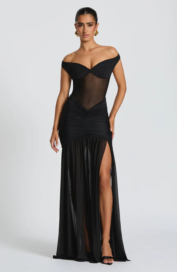 LEILANI MAXI DRESS – BLACK