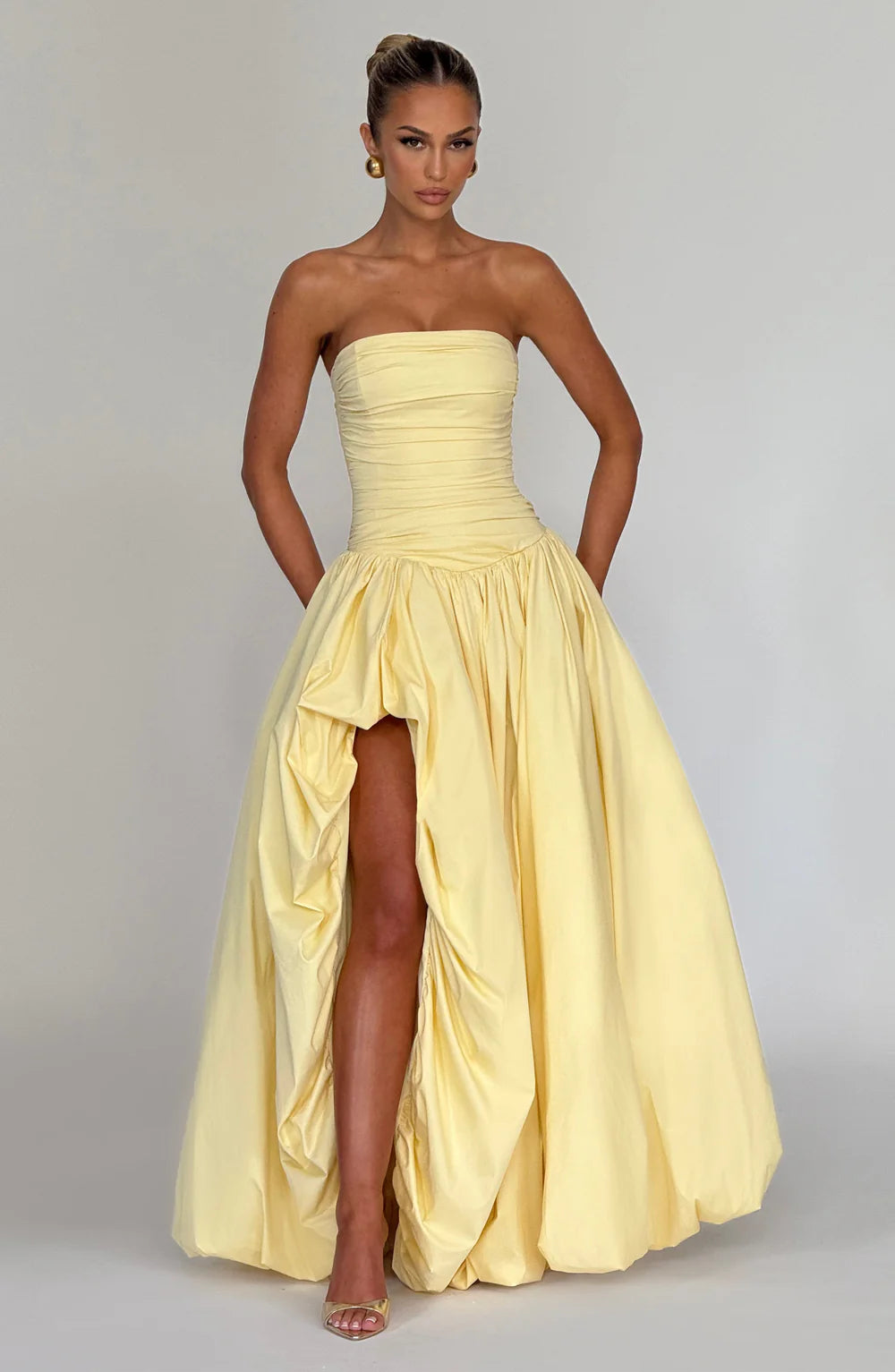 LORENA MAXI DRESS – LEMON