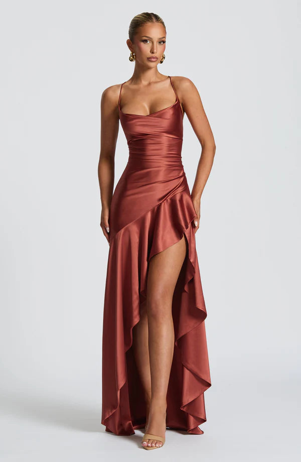 ISLA MAXI DRESS – RUST